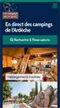 Mobile Screenshot of camping-ardeche-guide.com